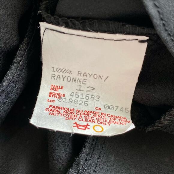 NWT Citrine Black Micro Polka Dot Tiered Ruffle Boatneck Blouse Size 12 - Picture 4 of 11